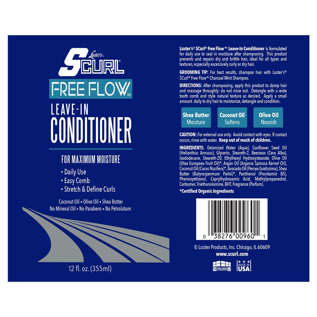 Luster's SCurl Free Flow Leave-In Conditioner for Curly and Low Porosity Hair - görsel 5