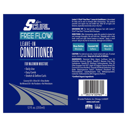 Luster's SCurl Free Flow Leave-In Conditioner for Curly and Low Porosity Hair