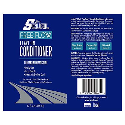 Luster's SCurl Free Flow Leave-In Conditioner for Curly and Low Porosity Hair
