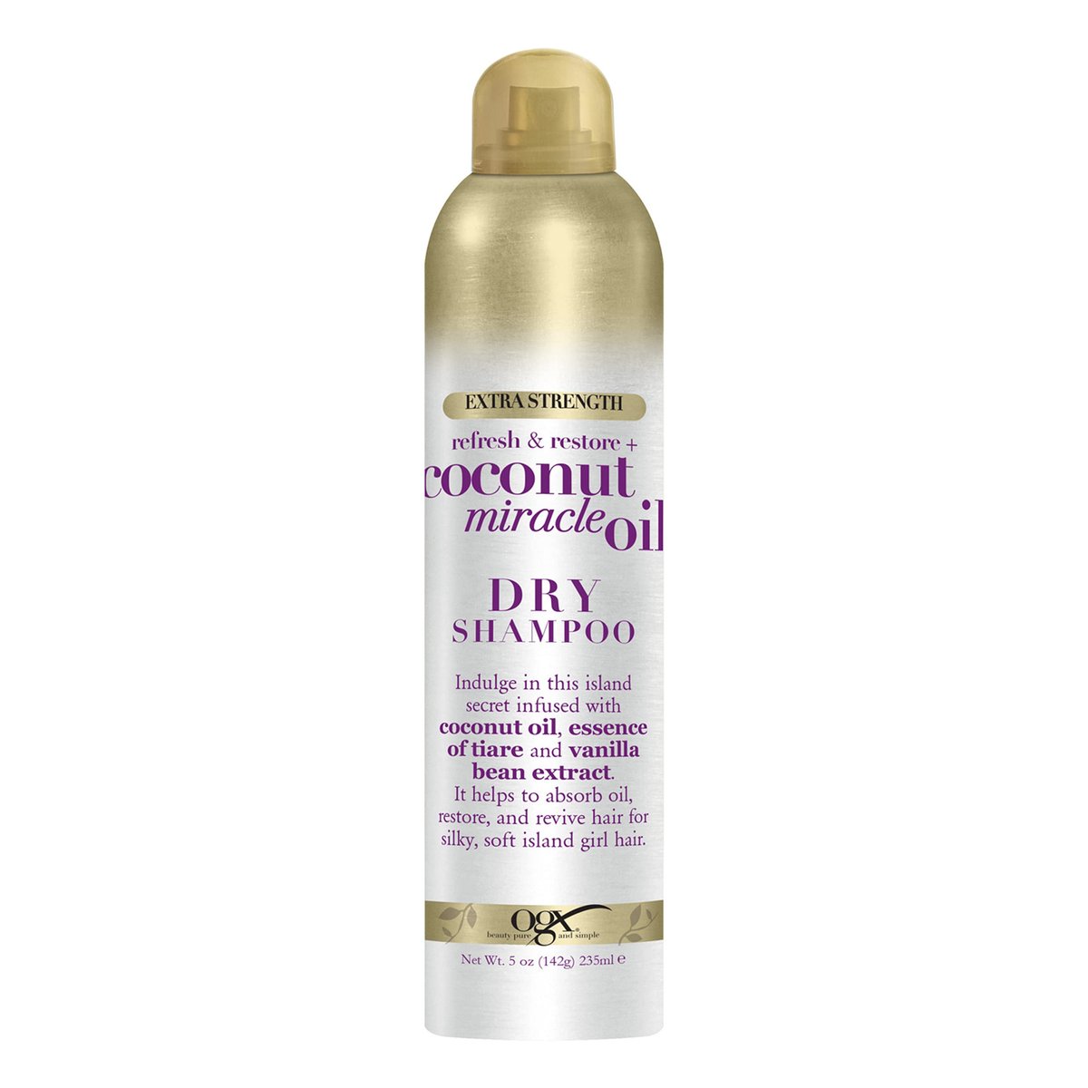OGX Extra Strength Refresh + Restore Dry Shampoo with Coconut Miracle Oil, 5 oz Avelisse