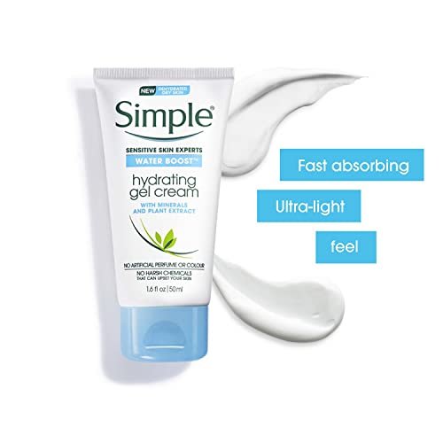Simple Water Boost Hydrating Gel Cream - 1.7 oz Face Moisturizer for All Skin Types - görsel 14