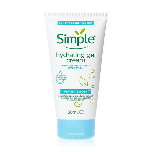 Simple Water Boost Hydrating Gel Cream - 1.7 oz Face Moisturizer for All Skin Types