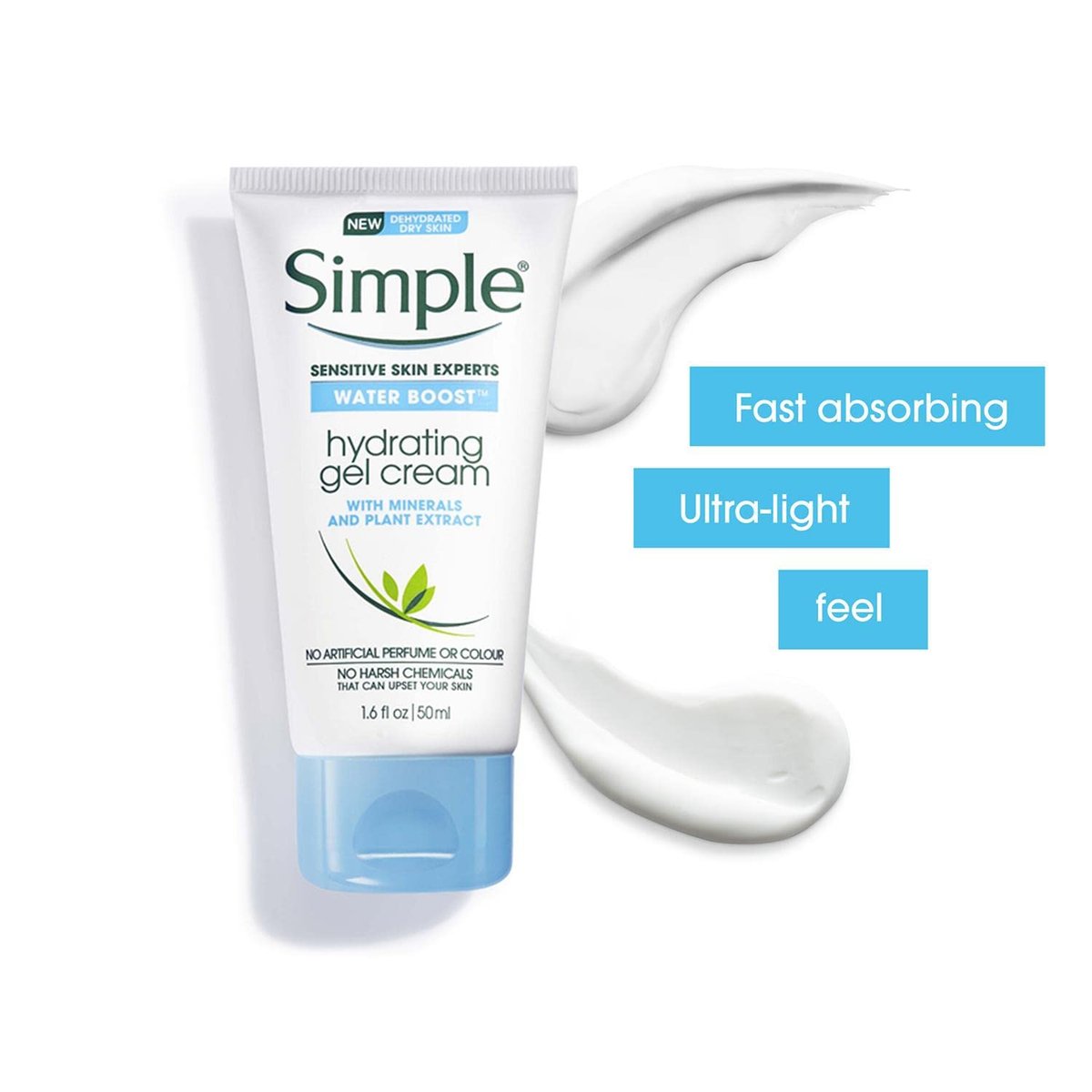 Simple Water Boost Hydrating Gel Cream - 1.7 oz Face Moisturizer for All Skin Types - görsel 13
