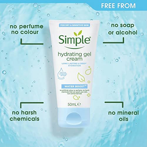 Simple Water Boost Hydrating Gel Cream - 1.7 oz Face Moisturizer for All Skin Types - görsel 10