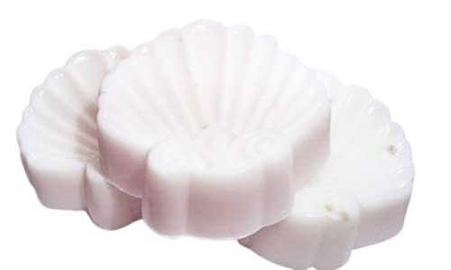 De'esse Boutique Seashell Gardenia Shea Butter Goat Milk Soap - Set of 3, Off White, Medium - görsel 1