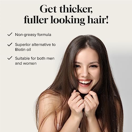 Biotin Hair Growth Serum – Advanced Topical Formula for Healthy, Strong Hair | Pureauty Naturals (2 Fl Oz) Avelisse