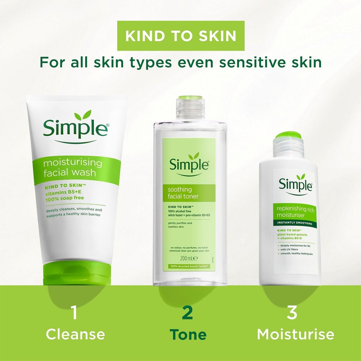 Simple Kind to Skin Soothing Facial Toner, 6.7 Fl Oz - görsel 9