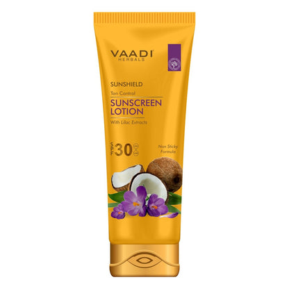 Vaadi Herbals Sunshield Ton Control Sunscreen Lotion SPF-30 (110g) - Broad Spectrum Protection