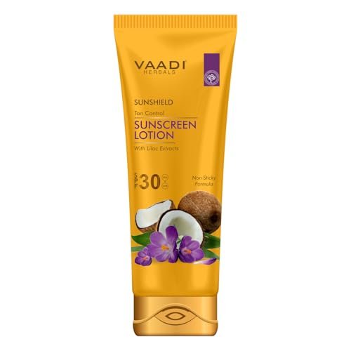 Vaadi Herbals Sunshield Ton Control Sunscreen Lotion SPF-30 (110g) - Broad Spectrum Protection - görsel 2