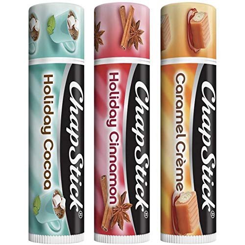 ChapStick Holiday Collection 3-Pack: Cinnamon, Caramel Creme & Cocoa Lip Balm - görsel 3