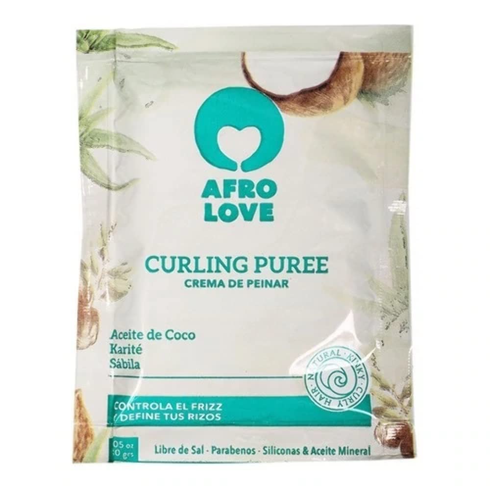 Afro Love Curl Cream for Curly & Wavy Hair, Defines & Hydrates with Coconut & Shea Butter, Frizz Control & Moisture, Sulfate-Free, Paraben-Free (8 oz) - görsel 5