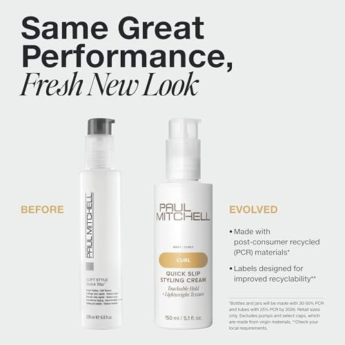 Paul Mitchell Quick Slip Styling Cream – Faster Styling & Soft Texture for All Hair Types (6.8 oz) Avelisse