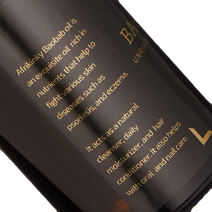 AFRIKINKY Baobab Oil - Unrefined Cold Pressed Premium Fresh 50ml - 100% Pure for Skin, Hair, Nails & Massage