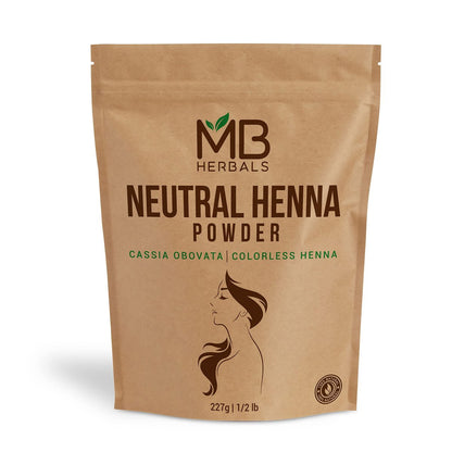 MB Herbals Neutral / Colorless Henna Powder – 8 oz (½ lb / 227g) | Senna Powder | Natural Hair Conditioner – Does Not Color, Only Conditions Avelisse