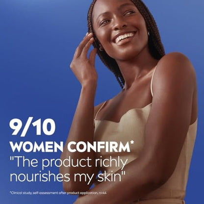 NIVEA Essentially Enriched Body Lotion for Very Dry Skin, 33.8 Fl Oz Pump Bottle with Hyaluronic Acid, Almond Oil & Deep Nourishing Serum, 72-Hour Moisture Avelisse