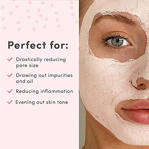 Sand & Sky Australian Pink Clay Mask – Pore Minimizing & Brightening Face Mask with Vitamin C, 60g Avelisse