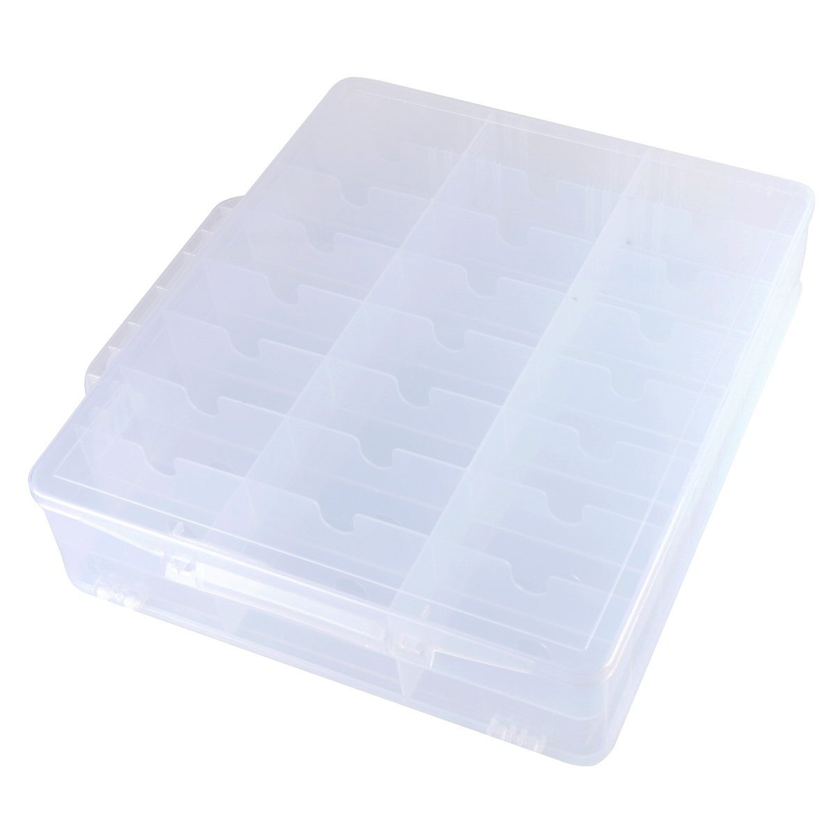 Kissbuty Universal Nail Polish Holder Organizer for 48 Bottles - Adjustable Dividers, Space Saver Clear Plastic - görsel 15