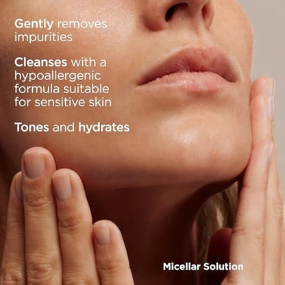 ISDIN Micellar 4-in-1 Facial Cleansing Water - Hydrating Toner & Makeup Remover for Sensitive Skin, 13.5 Fl Oz Avelisse