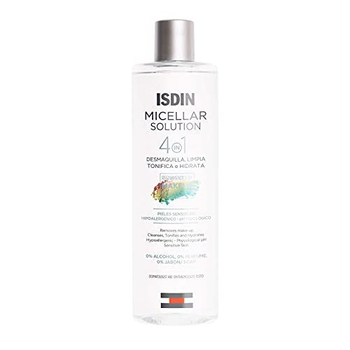 ISDIN Micellar 4-in-1 Facial Cleansing Water - Hydrating Toner & Makeup Remover for Sensitive Skin, 13.5 Fl Oz Avelisse