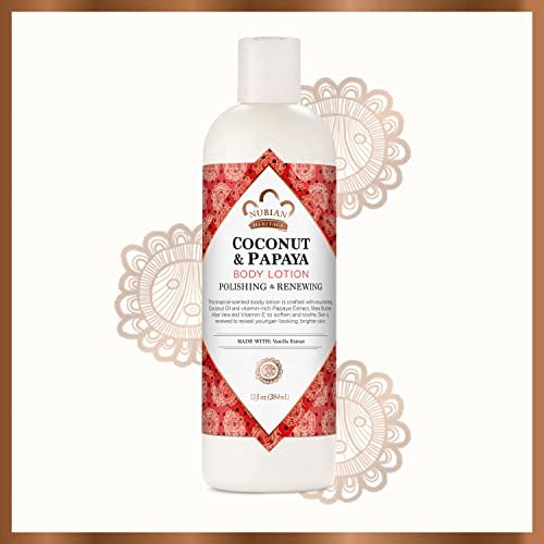 Nubian Heritage Body Lotion Indian Hemp & Haitian Vetiver - Fair Trade Shea Butter, 13 oz Avelisse