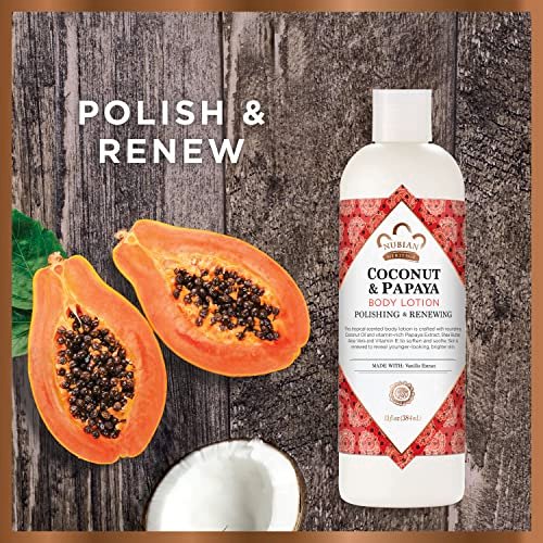 Nubian Heritage Body Lotion Coconut and Papaya for Dry Skin, Paraben Free, 13 oz - görsel 6