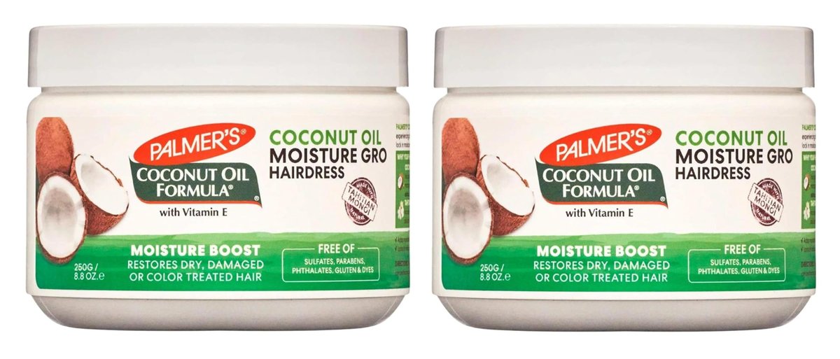 Palmer's Coconut Oil Formula Moisture Gro Hairdress, 8.8 oz (Pack of 2) - Intense Moisture & Growth for Natural Hair - görsel 1