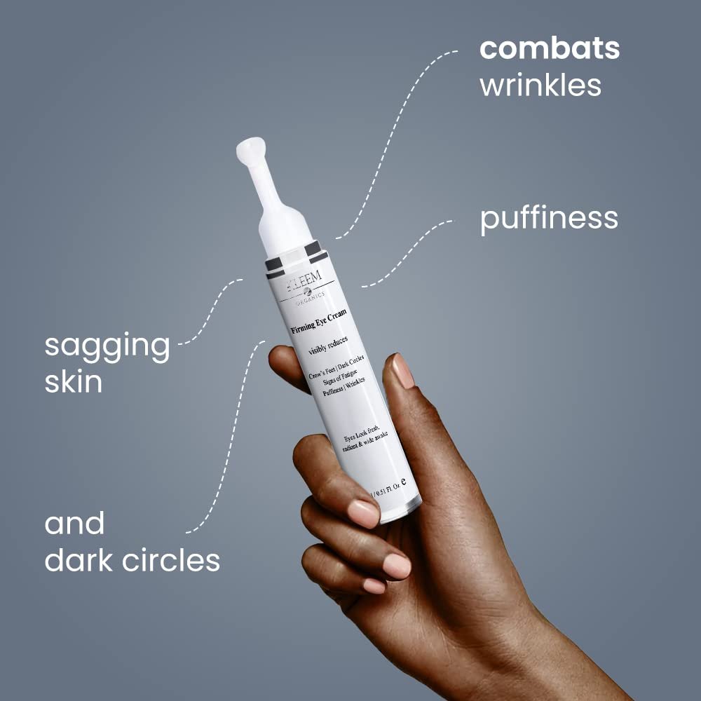 Kleem Under Eye Cream for Dark Circles and Puffy Eyes - Anti Aging Eye Cream with Peptides and Niacinamide - Reduces Eye Bags, Crow's Feet, Fine Lines & Sagginess - 0.51 oz Avelisse
