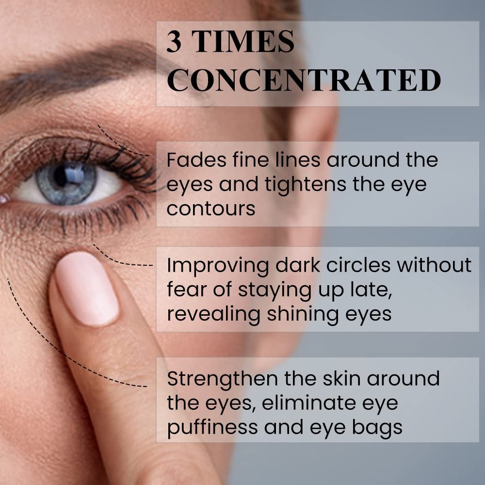 Kleem Under Eye Cream for Dark Circles and Puffy Eyes - Anti Aging Eye Cream with Peptides and Niacinamide - Reduces Eye Bags, Crow's Feet, Fine Lines & Sagginess - 0.51 oz Avelisse