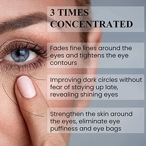 Kleem Under Eye Cream for Dark Circles and Puffy Eyes - Anti Aging Eye Cream with Peptides and Niacinamide - Reduces Eye Bags, Crow's Feet, Fine Lines & Sagginess - 0.51 oz Avelisse