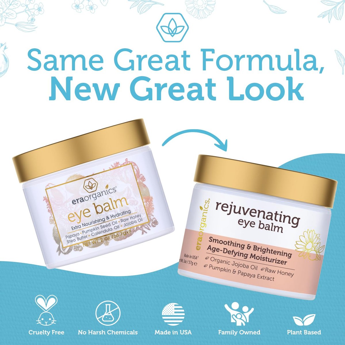 USDA Organic Eye Moisturizer Cream - Rejuvenating & Nourishing Age Defying Balm for Sensitive Skin with Jojoba Oil & Argan Oil - Reduces Puffiness & Fine Lines Avelisse