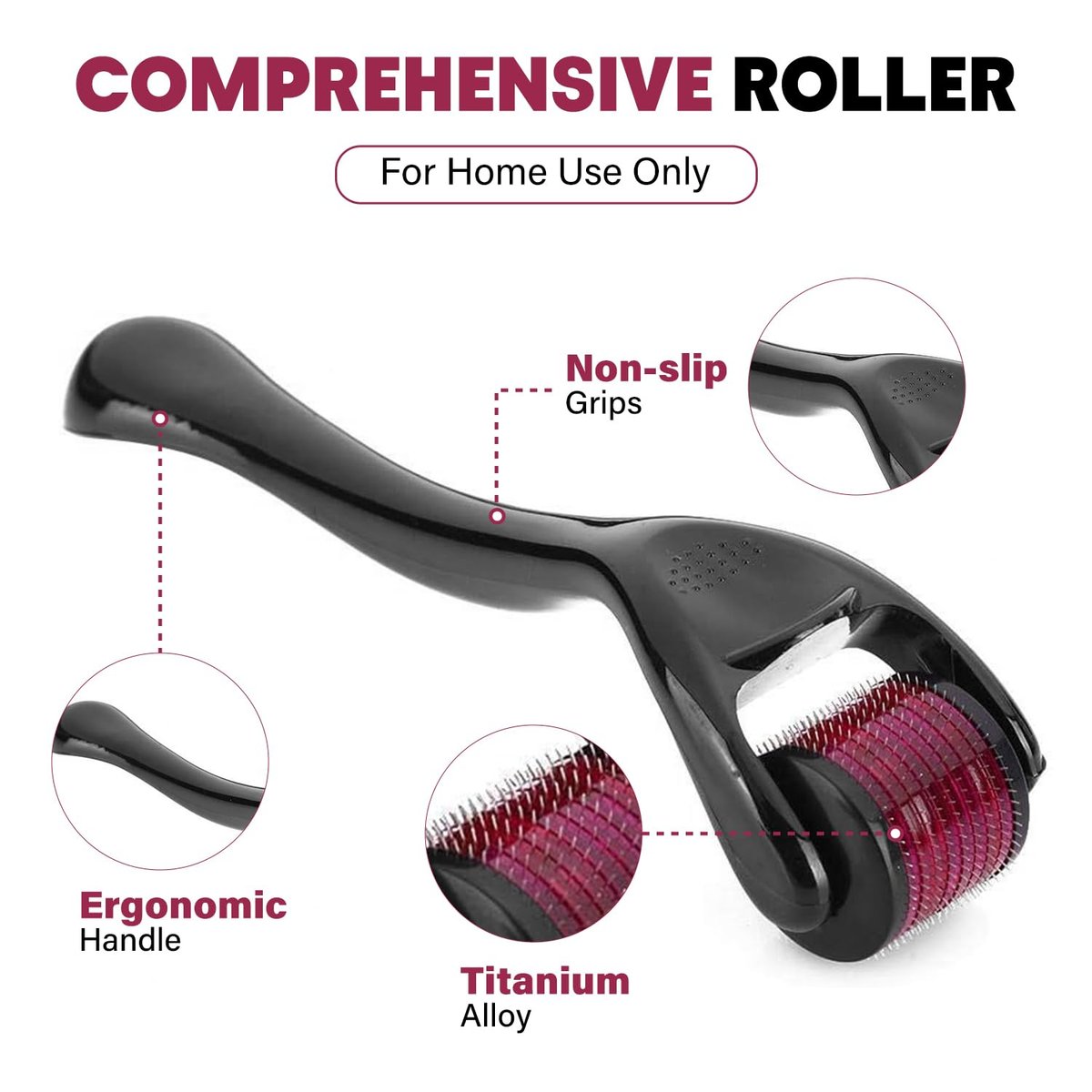 RadBizz Derma Roller and Storage Case - 0.25mm Titanium Microneedling Tool for Face - görsel 5