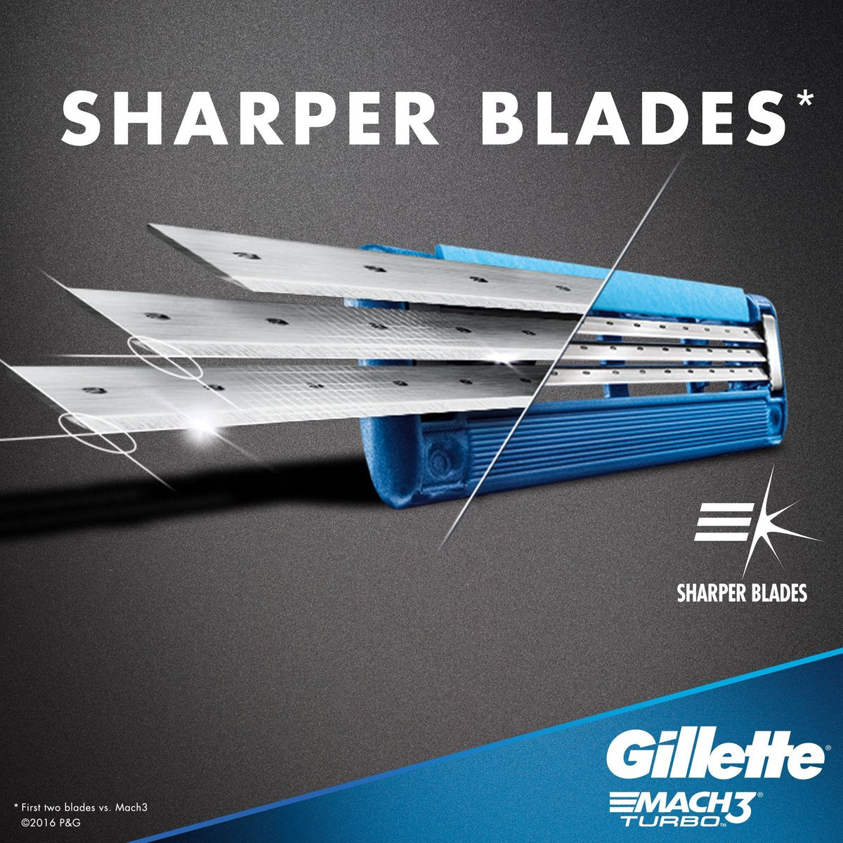 Gillette Mach3 Turbo Cartridges, 4 Count - Precision Razor Blade Refills Avelisse
