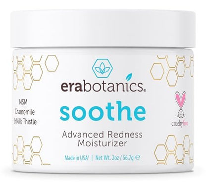 Era Organics Cream Redness Relief Moisturizer - Soothing Redness Relief for Face with Manuka Honey, MSM, Chamomile - Calming Moisturizer Made in USA Avelisse