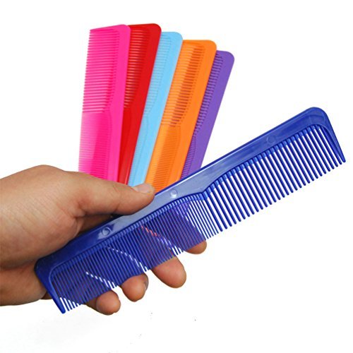 LUXXII 9-Inch Large Dressing Hair Combs - 6 Pack Multicolor Styling Essentials for Coarse and Fine Hair - görsel 6