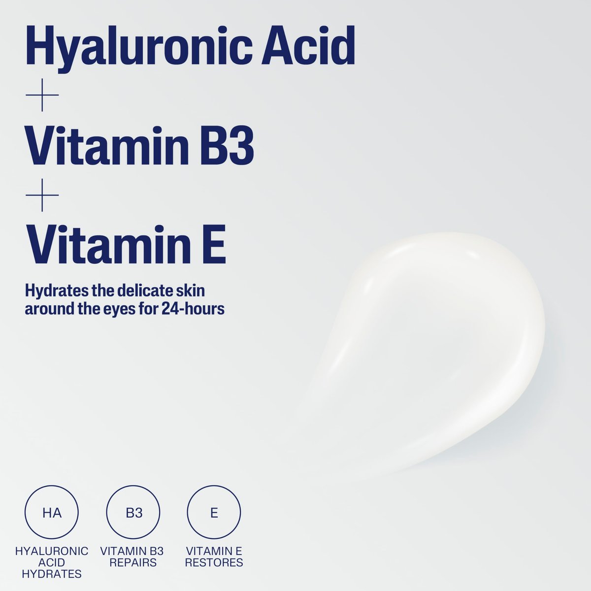 Cetaphil Hydrating Eye Gel-Cream with Hyaluronic Acid – 24-Hour Hydration, Brightens & Smooths Under Eyes, 0.5 Fl Oz, For All Skin Types Avelisse