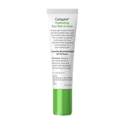 Cetaphil Hydrating Eye Gel-Cream with Hyaluronic Acid – 24-Hour Hydration, Brightens & Smooths Under Eyes, 0.5 Fl Oz, For All Skin Types Avelisse