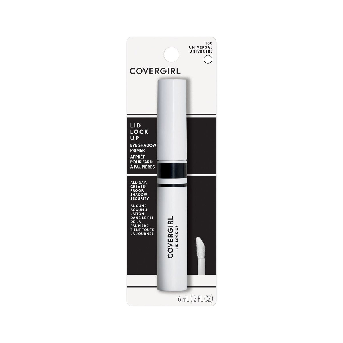 COVERGIRL Lid Lock Up Eyeshadow Primer – Clear, Crease-Proof, All-Day Wear, 0.2 Fl Oz - görsel 4