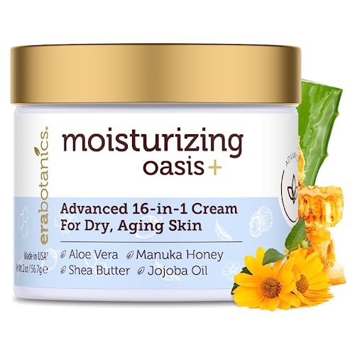 Era Organics Advanced Face Moisturizer for Dry Skin - Nourishing 16-in-1 Night Cream - Extra Hydrating for Women and Men, 2 oz Avelisse