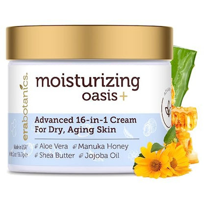 Era Organics Advanced Face Moisturizer for Dry Skin - Nourishing 16-in-1 Night Cream - Extra Hydrating for Women and Men, 2 oz Avelisse