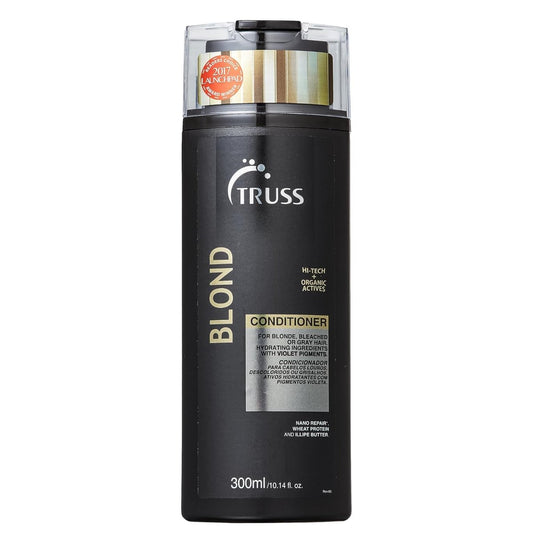 TRUSS Blond Conditioner - Violet Purple Conditioner for Blonde, Bleached & Gray Hair - Color Protection, Hydrating, Restores Elasticity, Neutralizes Brassiness, Yellow, & Orange Tones (10.14 oz) Avelisse