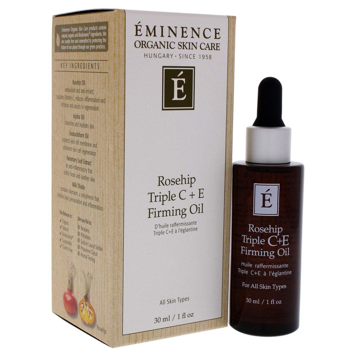 Eminence Rosehip Triple C+e Firming Oil – 1 oz. Anti-Aging Face Oil Avelisse