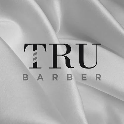TRU BARBER Hair Salon Cutting Cape – Lightweight Waterproof Professional Barber Cape with Snap Closure, 50" x 58", White Avelisse