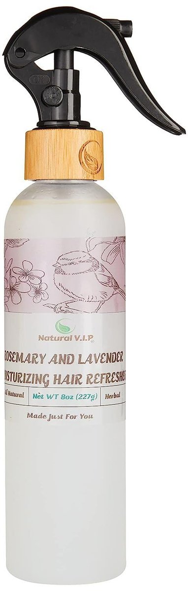 Natural V.I.P. Rosemary and Lavender Moisturizing Hair and Scalp Hair Growth and Hair Loss Treatment Spray with Glycerine, 8 Fl Oz - görsel 1