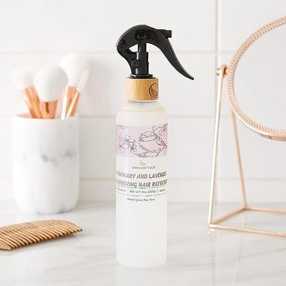 Natural V.I.P. Rosemary and Lavender Moisturizing Hair and Scalp Hair Growth and Hair Loss Treatment Spray with Glycerine, 8 Fl Oz