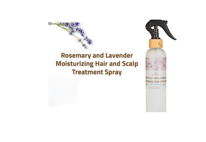 Natural V.I.P. Rosemary and Lavender Moisturizing Hair and Scalp Hair Growth and Hair Loss Treatment Spray with Glycerine, 8 Fl Oz