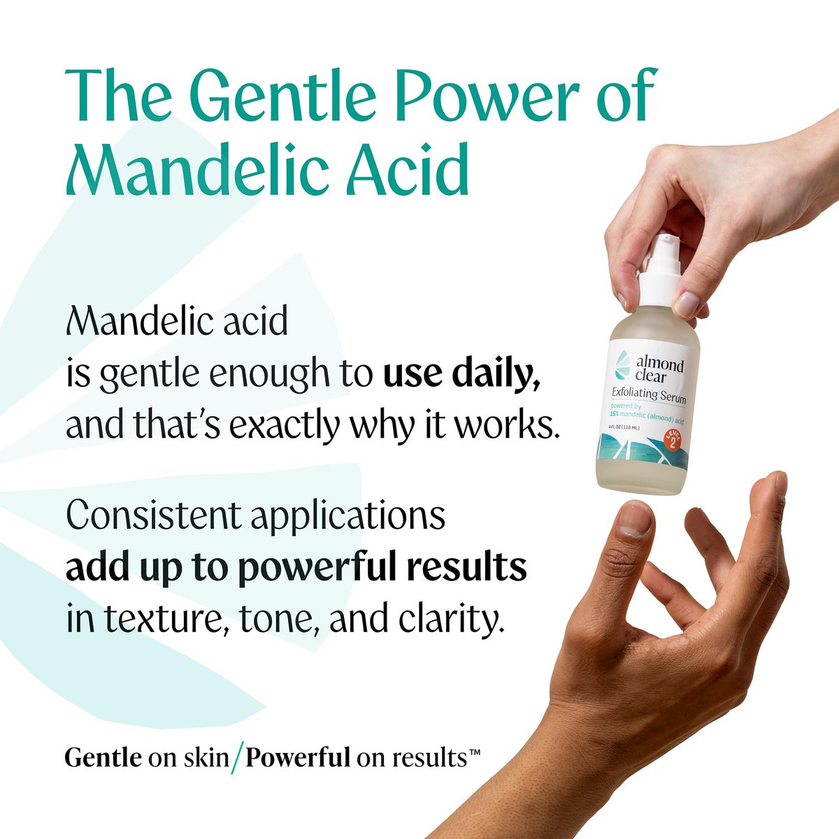 Almond Clear Face & Body Clearing Serum Level 1 – Mandelic Acid for Acne, Folliculitis, Ingrown Hairs, Dark Spots – 1 fl oz Avelisse