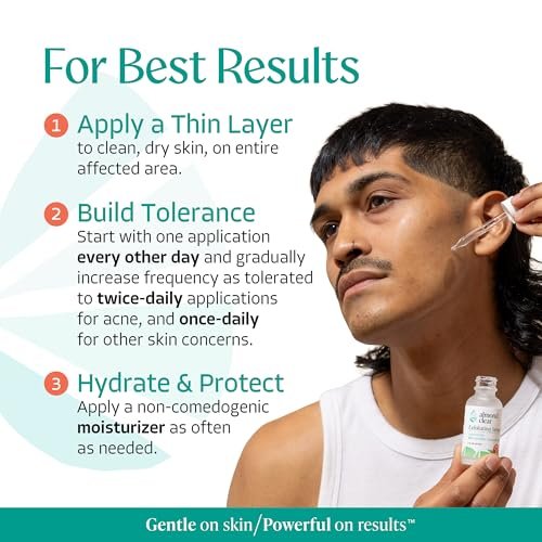 Almond Clear Face & Body Clearing Serum Level 1 – Mandelic Acid for Acne, Folliculitis, Ingrown Hairs, Dark Spots – 1 fl oz Avelisse