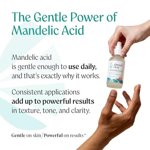 Almond Clear Face & Body Clearing Serum Level 1 – Mandelic Acid for Acne, Folliculitis, Ingrown Hairs, Dark Spots – 1 fl oz Avelisse