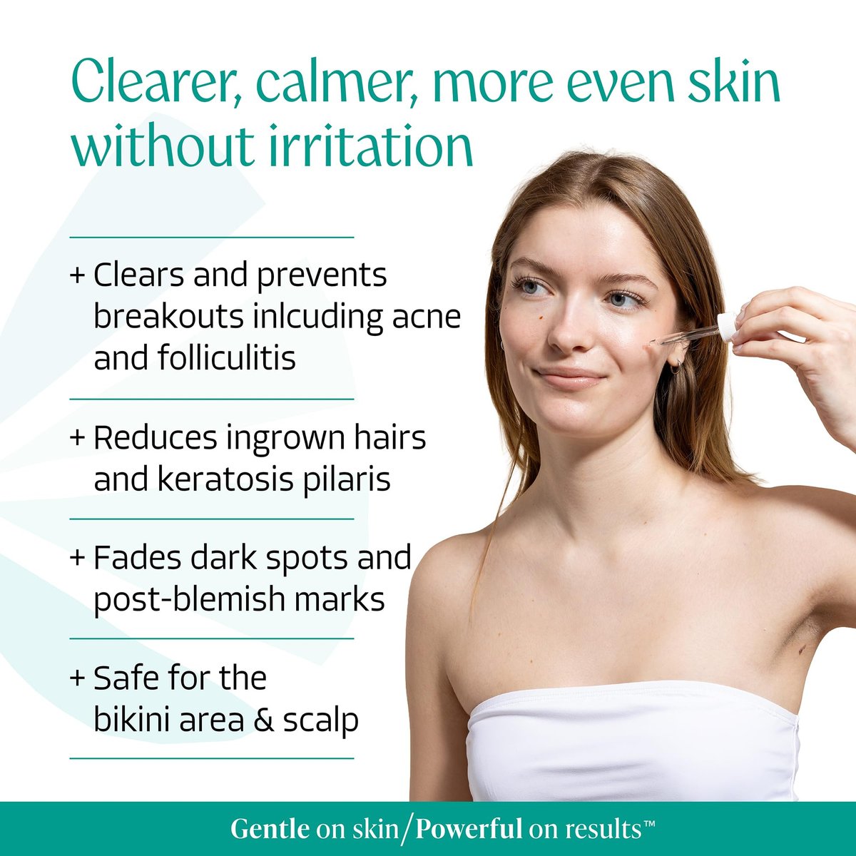 Almond Clear Face & Body Clearing Serum Level 1 – Mandelic Acid for Acne, Folliculitis, Ingrown Hairs, Dark Spots – 1 fl oz Avelisse