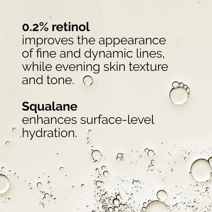 The Ordinary Retinol 0.2% in Squalane - Gentle Anti-Aging Face Serum, 1 fl oz